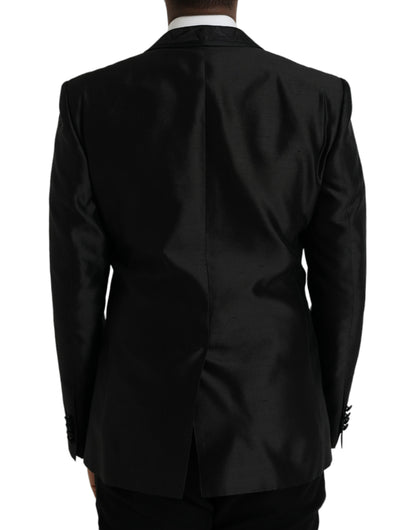 Dolce & Gabbana Black MARTINI Single Breasted Coat Blazer Dolce & Gabbana