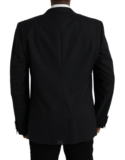 Dolce & Gabbana Blue MARTINI Single Breasted Coat Blazer Dolce & Gabbana