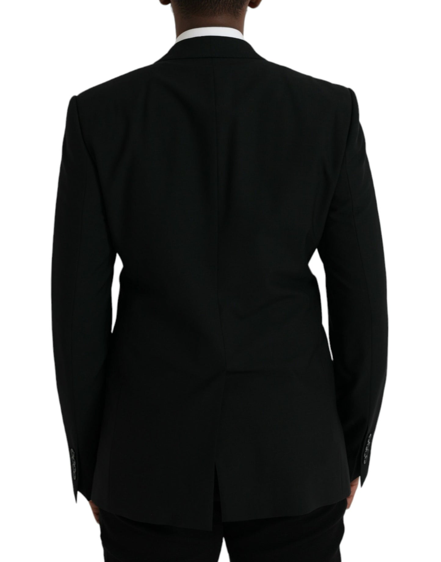 Dolce & Gabbana Black Crown Bee MARTINI Single Breasted Coat Blazer Dolce & Gabbana