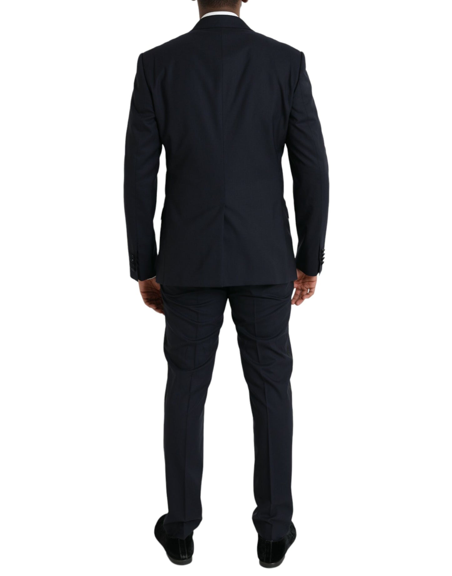 Dolce & Gabbana Dark Blue MARTINI Wool Formal 3 Piece Suit Dolce & Gabbana