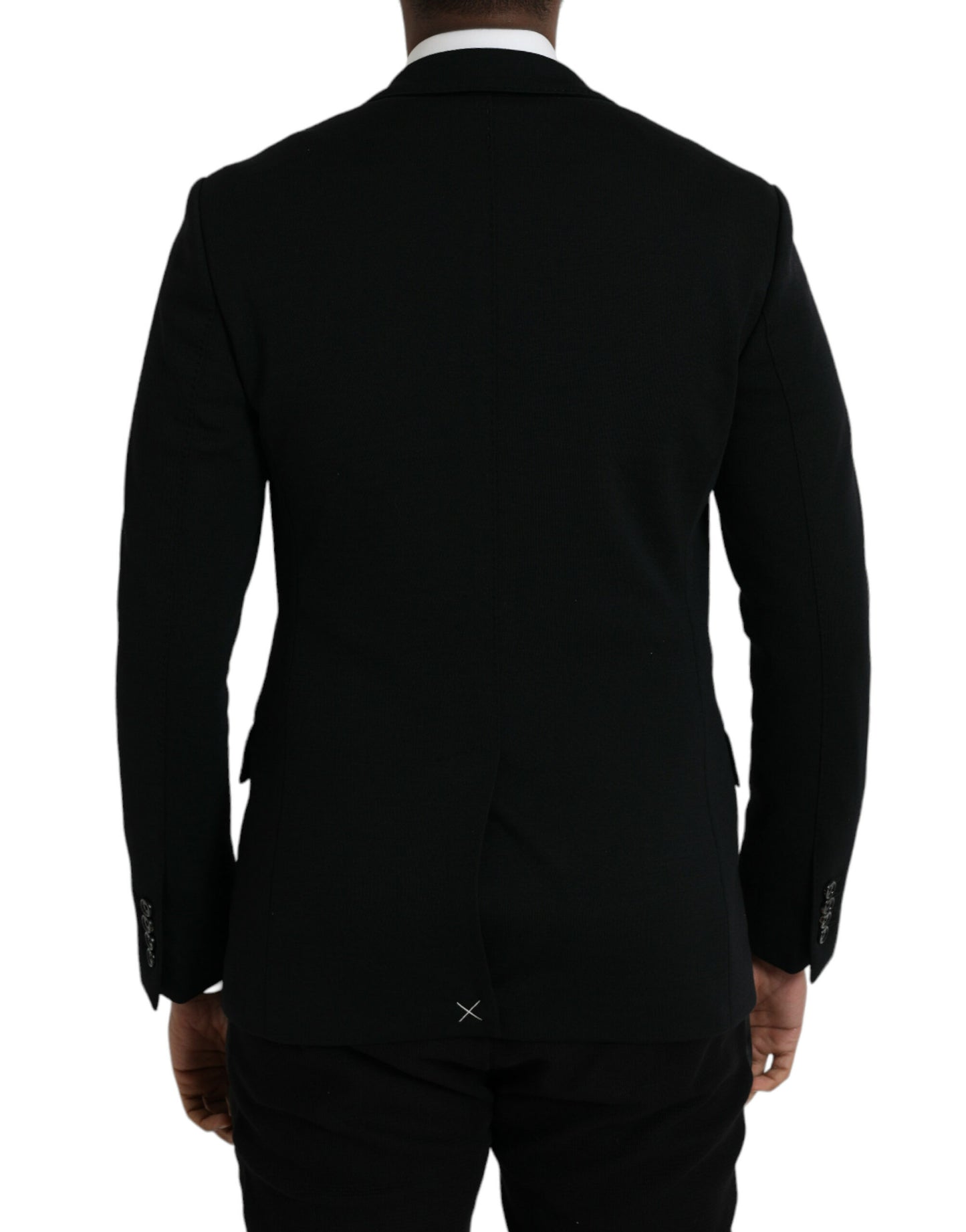 Dolce & Gabbana Black Wool 2 Piece Single Breasted Suit Dolce & Gabbana