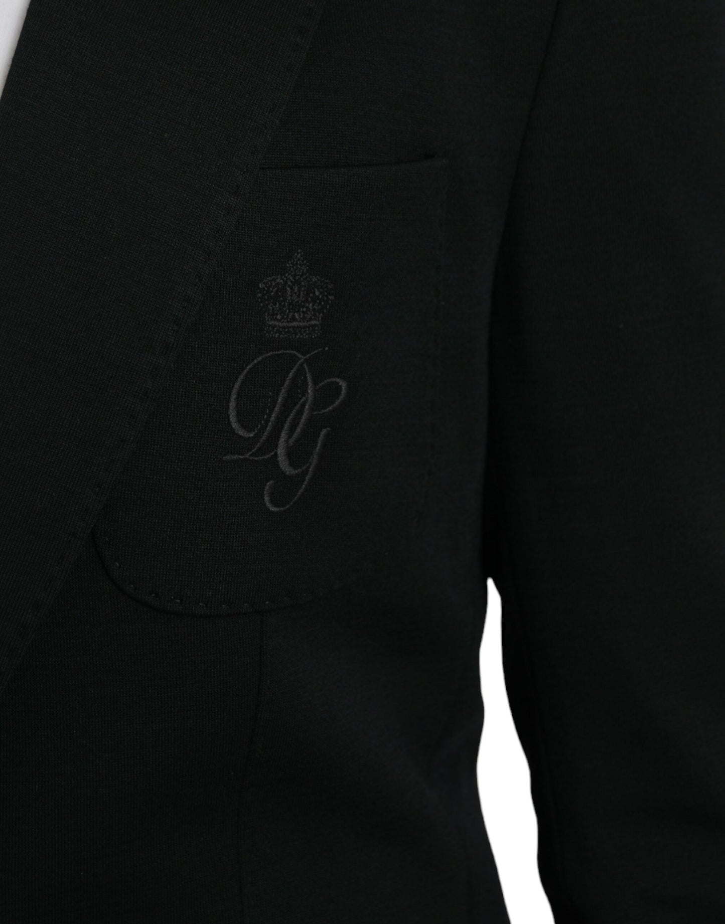 Dolce & Gabbana Black Wool 2 Piece Single Breasted Suit Dolce & Gabbana