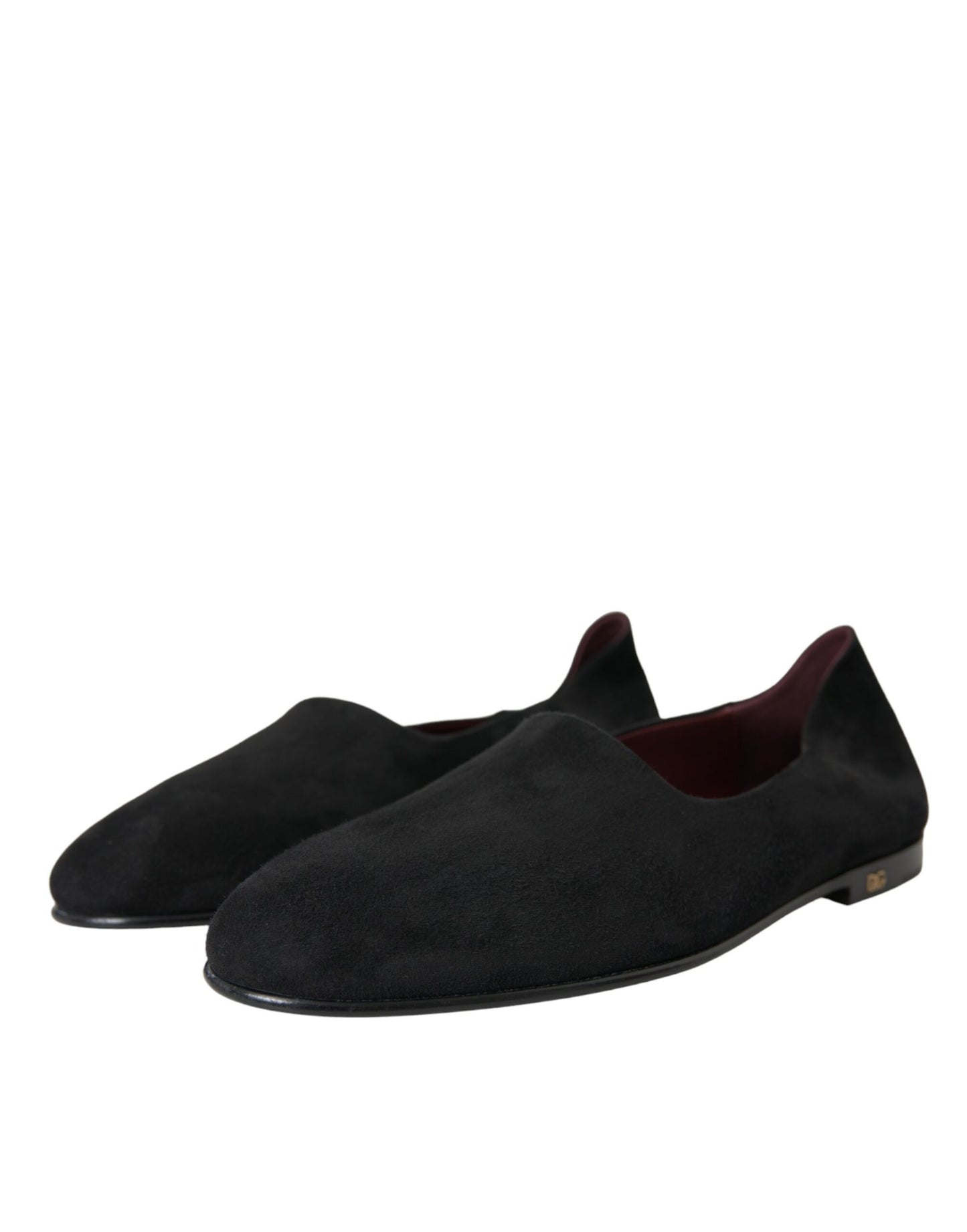 Dolce & Gabbana Black Suede Loafers Formal Dress Slip On Shoes Dolce & Gabbana