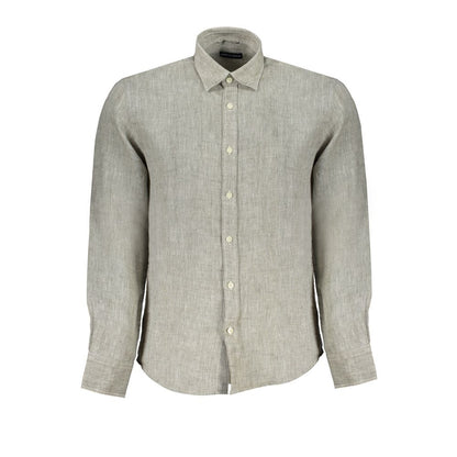 North Sails Gray Linen Shirt North Sails