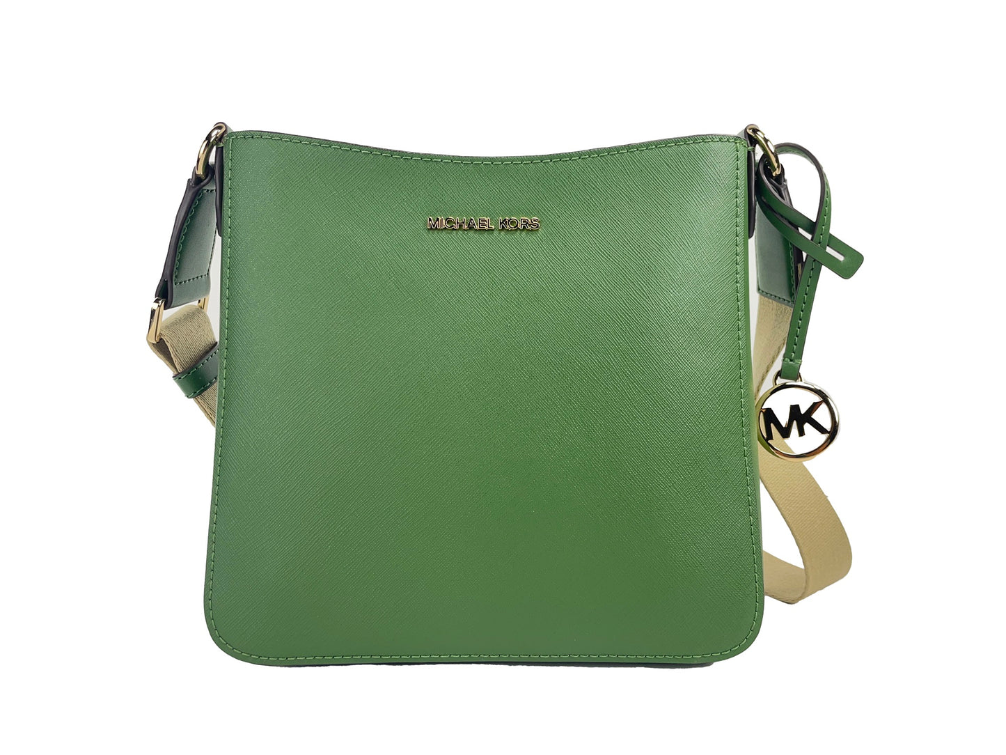 Michael Kors Jet Set Small Messenger Crossbody Bag Green Michael Kors