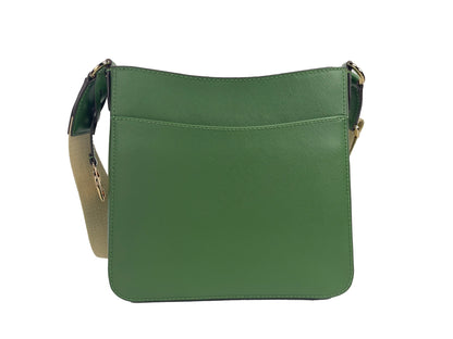 Michael Kors Jet Set Small Messenger Crossbody Bag Green Michael Kors