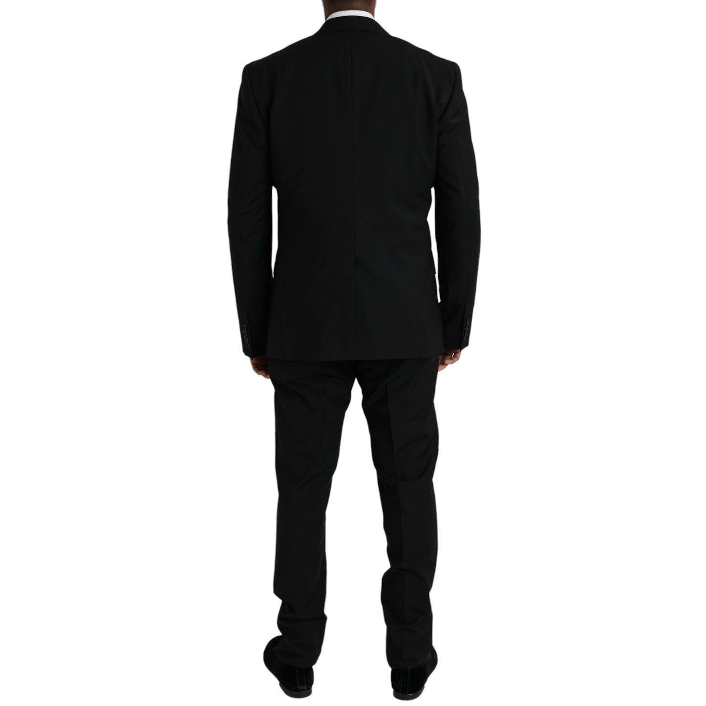 Dolce & Gabbana Black Polyester STAFF Formal 3 Piece Suit Dolce & Gabbana