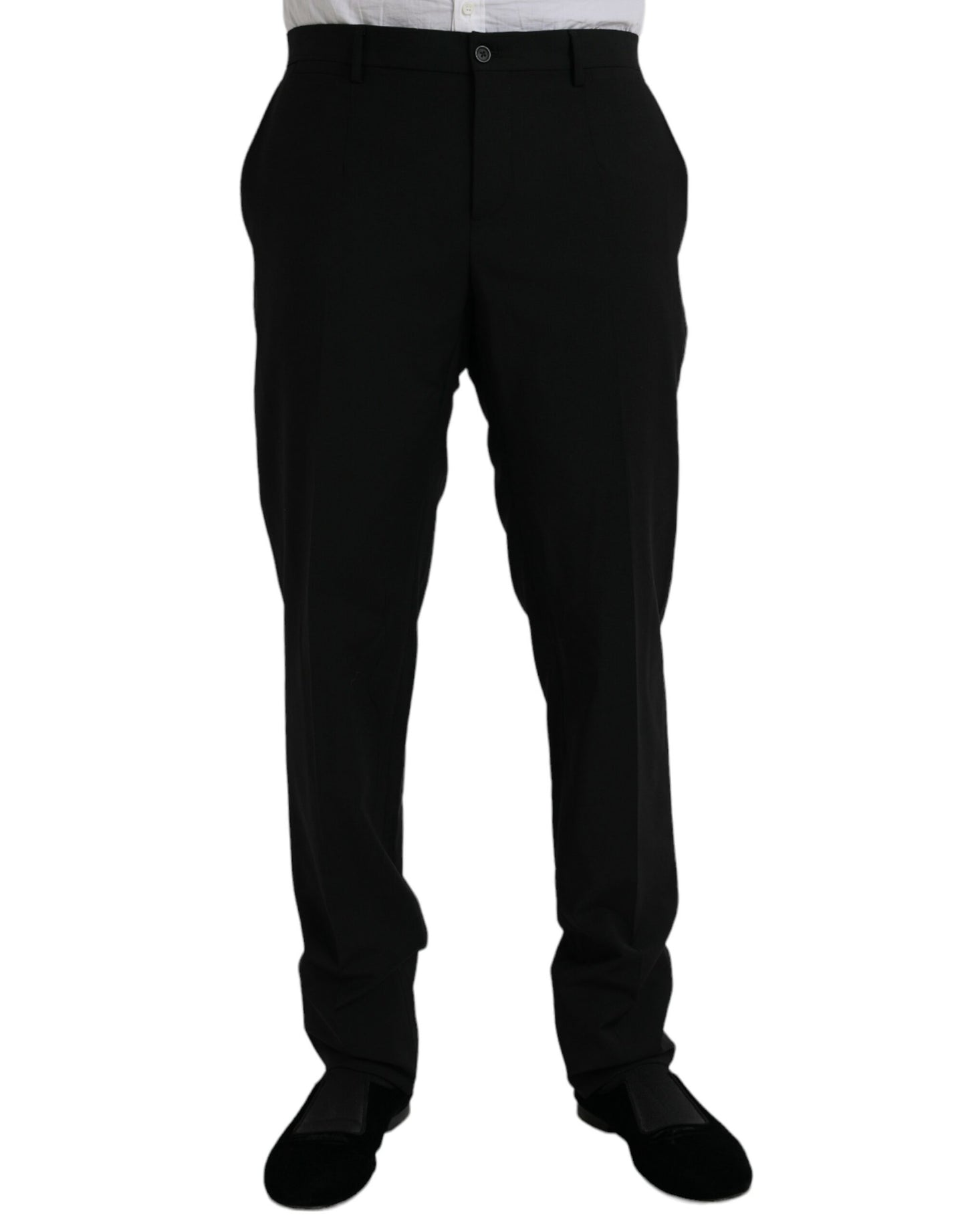 Dolce & Gabbana Black Polyester STAFF Formal 3 Piece Suit Dolce & Gabbana