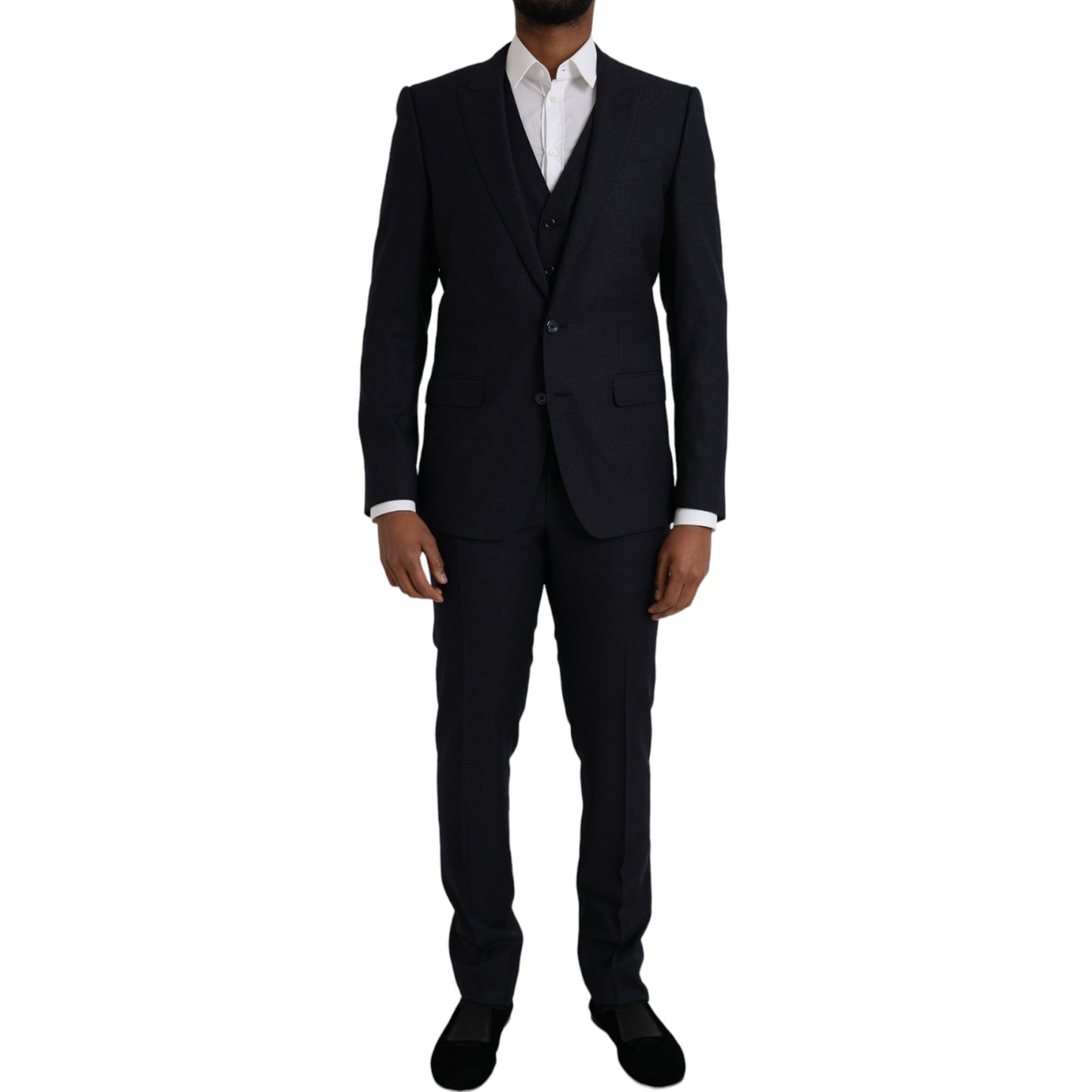 Dolce & Gabbana Blue Fantasy MARTINI Formal 3 Piece Suit Dolce & Gabbana