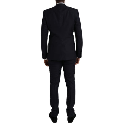 Dolce & Gabbana Blue Fantasy MARTINI Formal 3 Piece Suit Dolce & Gabbana