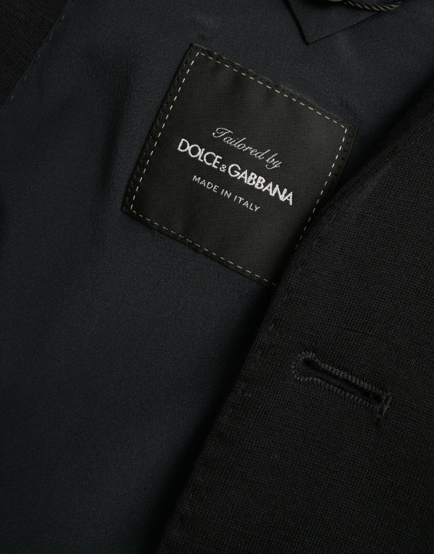 Dolce & Gabbana Black Wool Single Breasted Coat Blazer Dolce & Gabbana