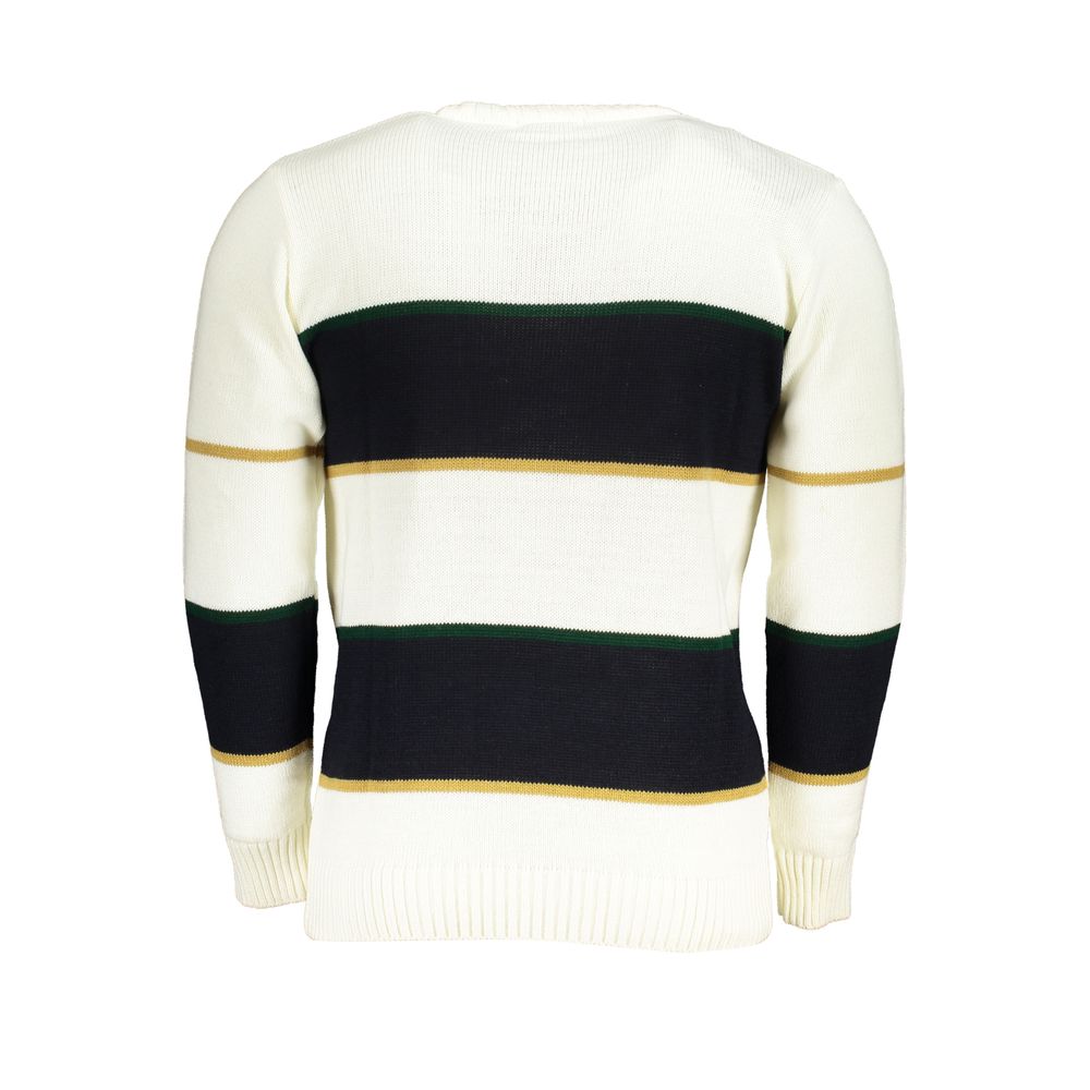 U.S. Grand Polo White Fabric Sweater U.S. Grand Polo