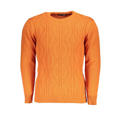 U.S. Grand Polo Orange Fabric Sweater U.S. Grand Polo