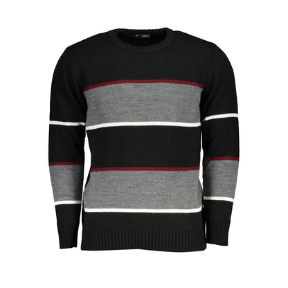 U.S. Grand Polo Black Fabric Sweater U.S. Grand Polo