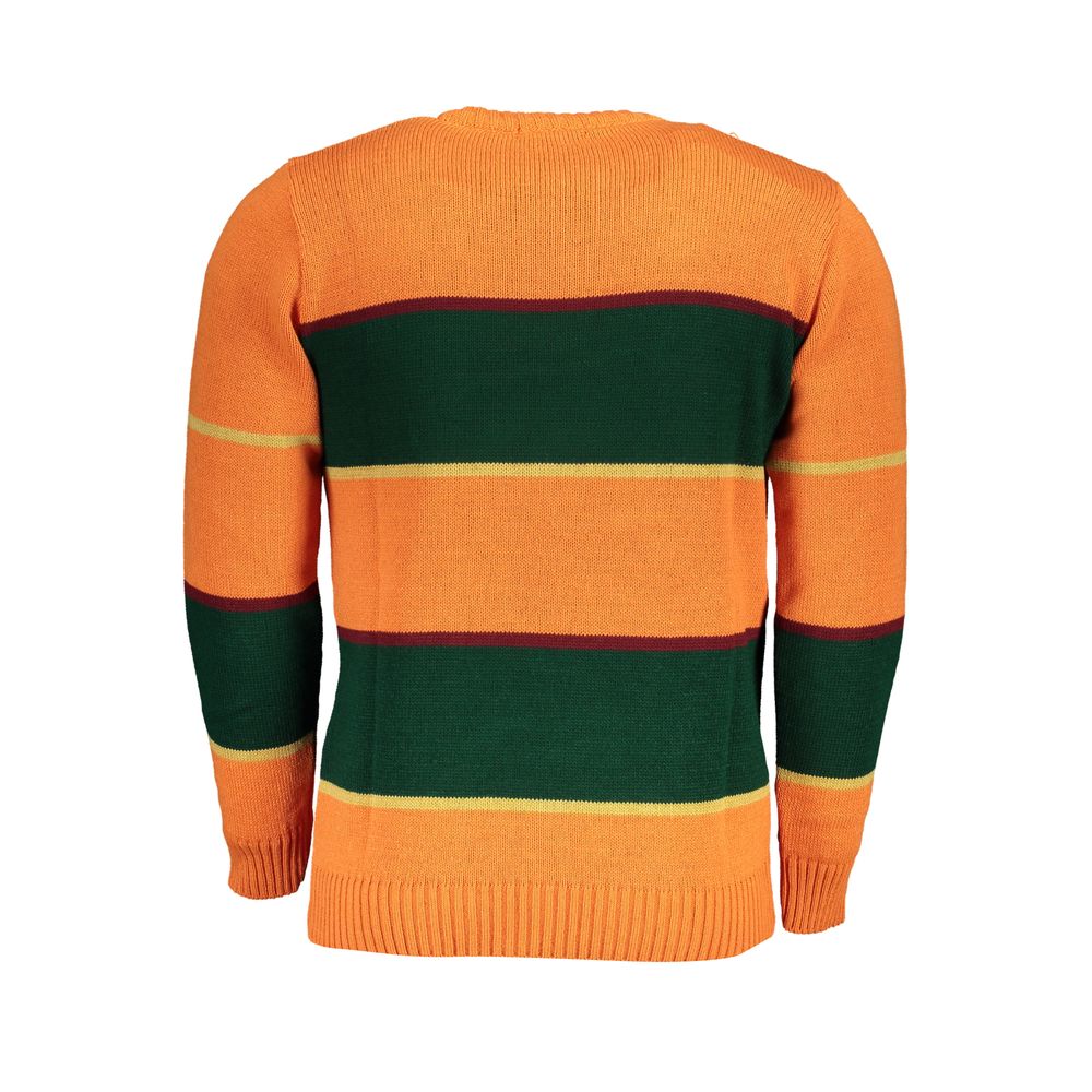 U.S. Grand Polo Orange Fabric Sweater U.S. Grand Polo