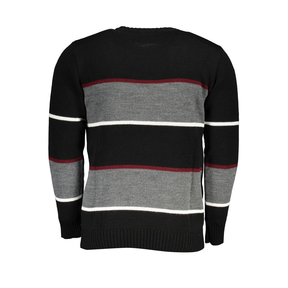 U.S. Grand Polo Black Fabric Sweater U.S. Grand Polo