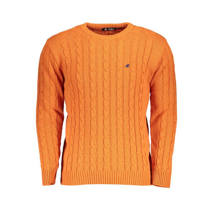 U.S. Grand Polo Orange Fabric Sweater U.S. Grand Polo