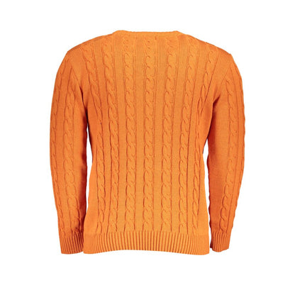 U.S. Grand Polo Orange Fabric Sweater U.S. Grand Polo