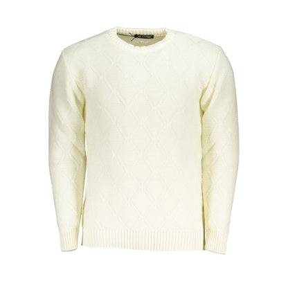 U.S. Grand Polo White Fabric Sweater U.S. Grand Polo