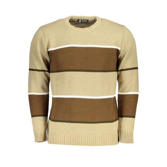 U.S. Grand Polo Beige Fabric Sweater U.S. Grand Polo