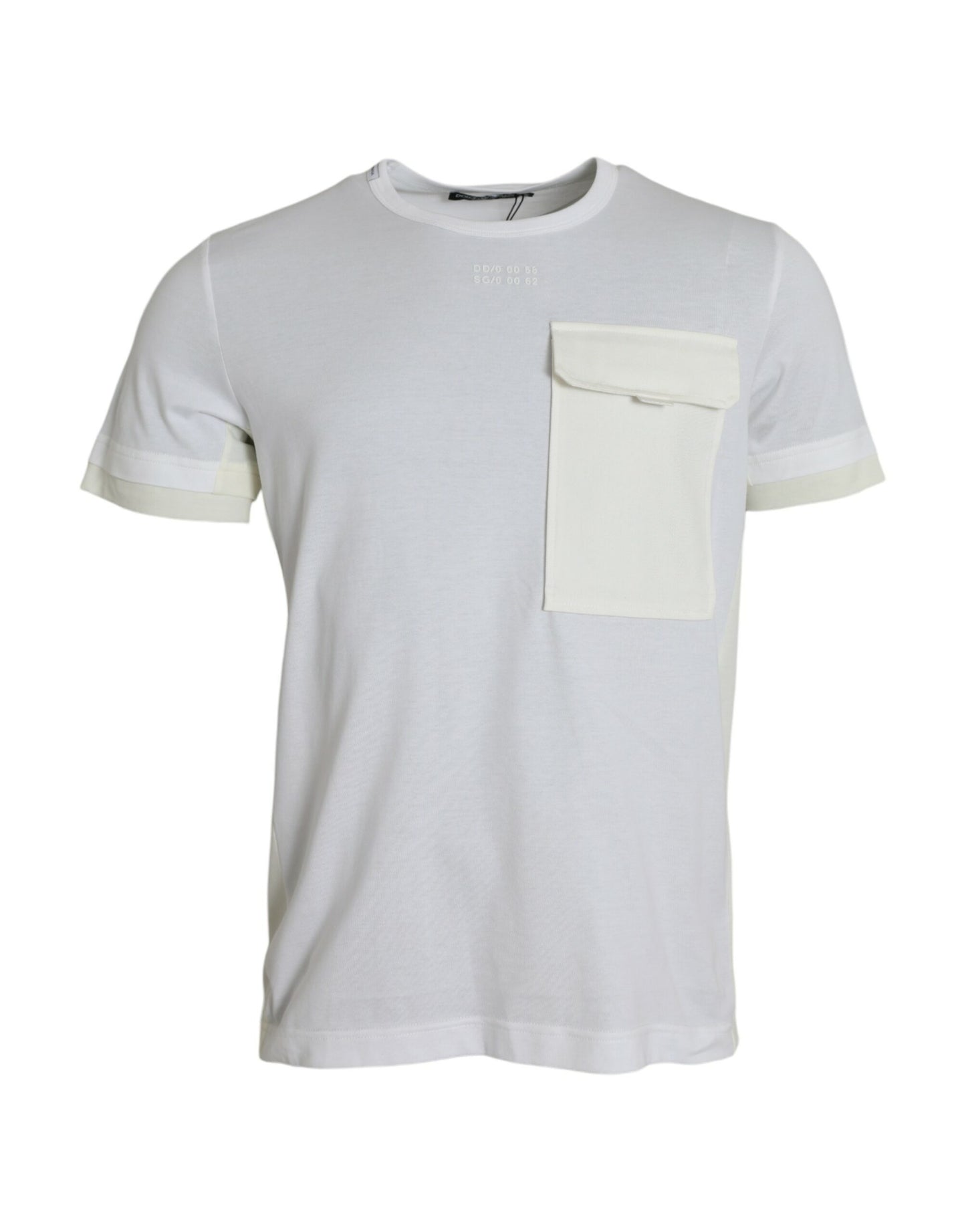 Dolce & Gabbana White Cotton Pocket Short Sleeves T-shirt Dolce & Gabbana