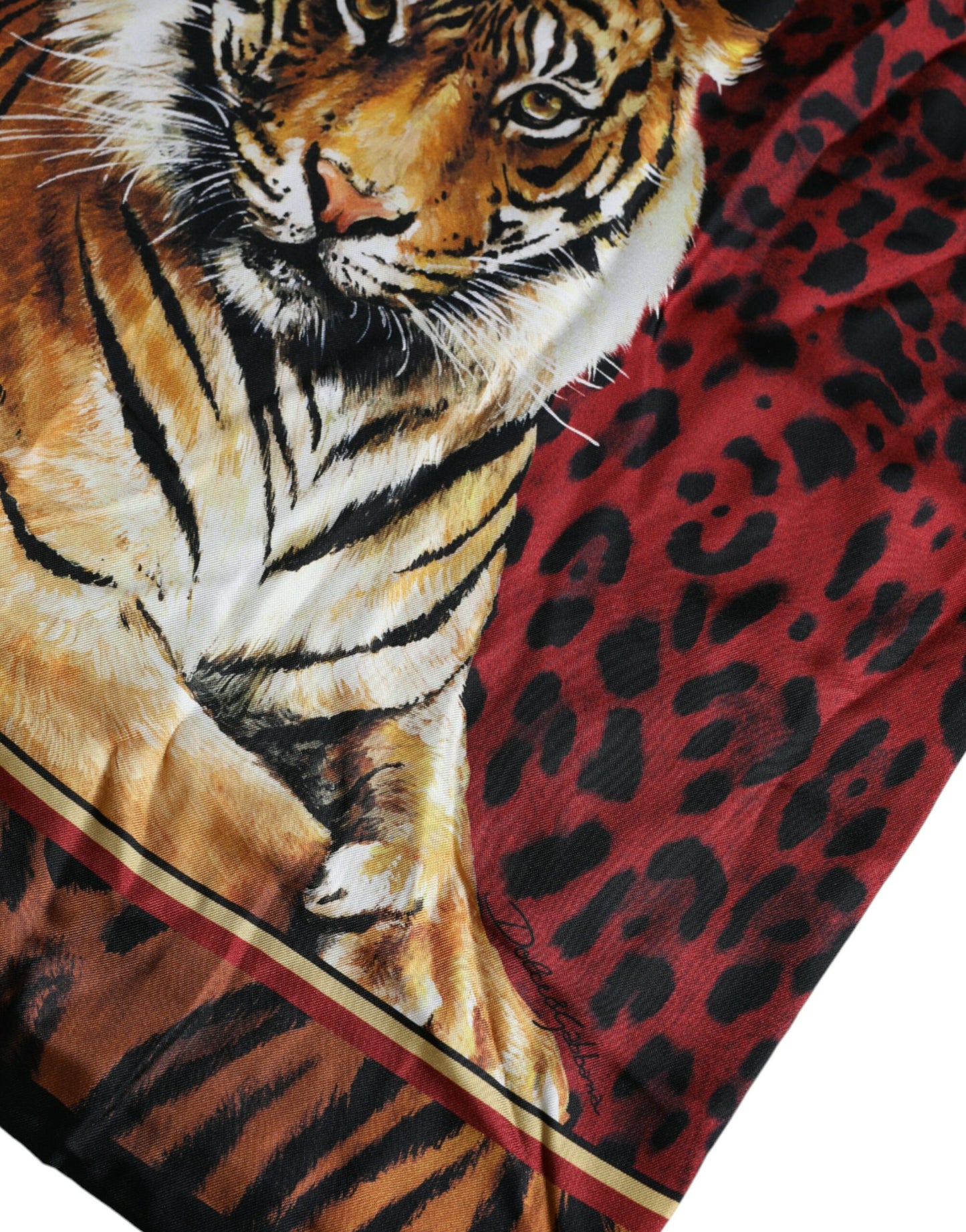 Dolce & Gabbana Multicolor Tiger Print Cotton Short Sleeves T-shirt Dolce & Gabbana