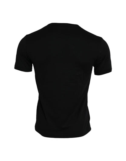 Dolce & Gabbana Black #DGFamily Cotton Crew Neck T-shirt Dolce & Gabbana