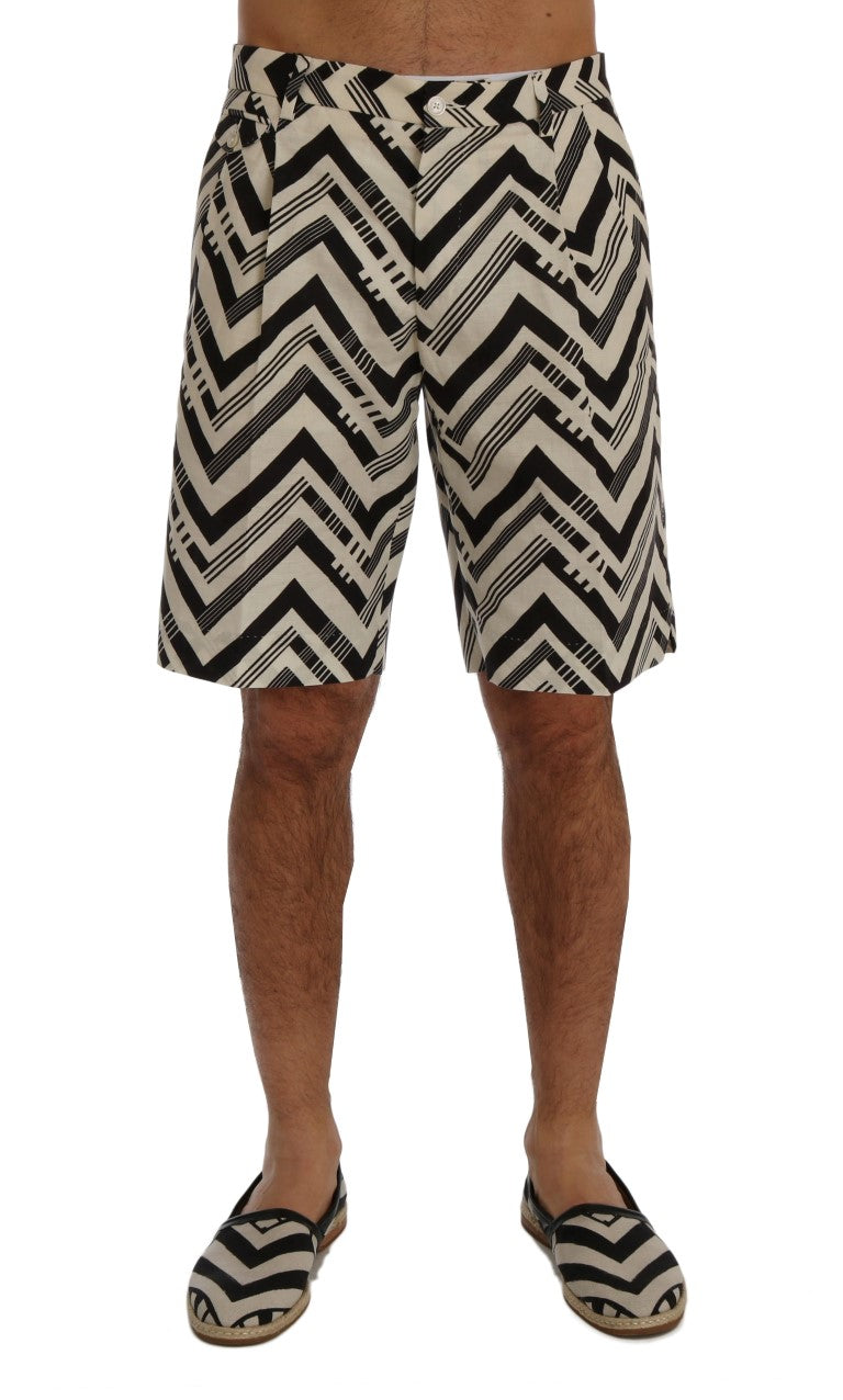 Dolce & Gabbana Striped Casual Knee-High Shorts Dolce & Gabbana