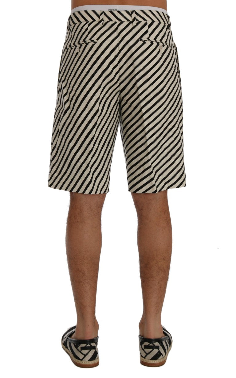 Dolce & Gabbana Striped Hemp Casual Shorts Dolce & Gabbana