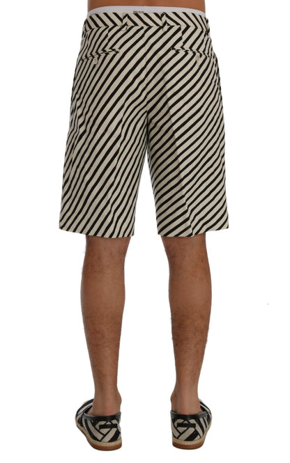 Dolce & Gabbana Striped Hemp Casual Shorts Dolce & Gabbana