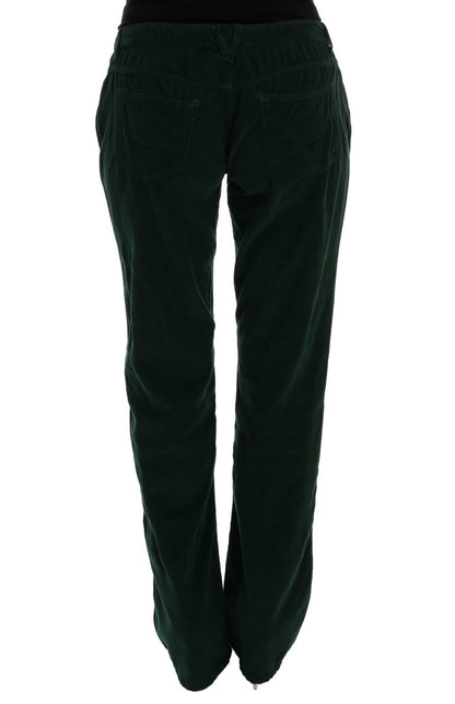 Dolce & Gabbana Elegant Green Cotton Blend Trousers Dolce & Gabbana