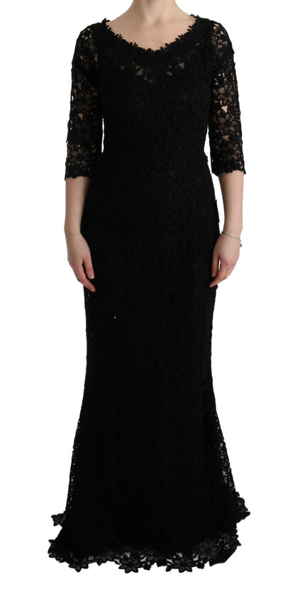 Dolce & Gabbana Elegant Black Sheath Dress with Silk Lining Dolce & Gabbana