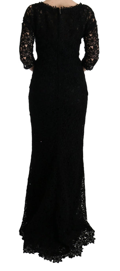 Dolce & Gabbana Elegant Black Sheath Dress with Silk Lining Dolce & Gabbana