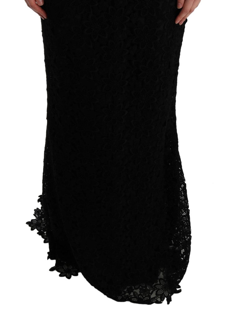 Dolce & Gabbana Elegant Black Sheath Dress with Silk Lining Dolce & Gabbana