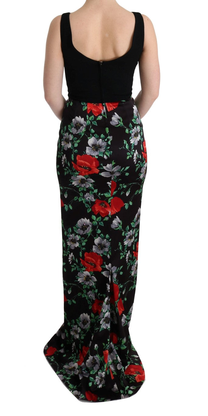 Dolce & Gabbana Elegant Floral Sheath Gown Dolce & Gabbana