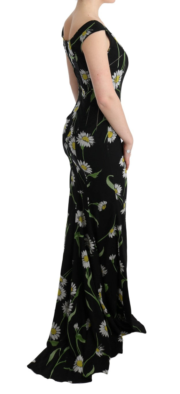 Dolce & Gabbana Sunflower Print Full Length Sheath Dress Dolce & Gabbana