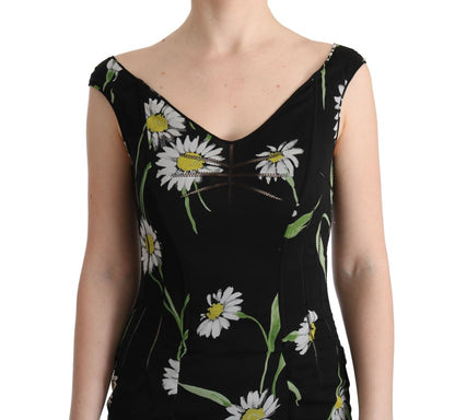 Dolce & Gabbana Sunflower Print Full Length Sheath Dress Dolce & Gabbana