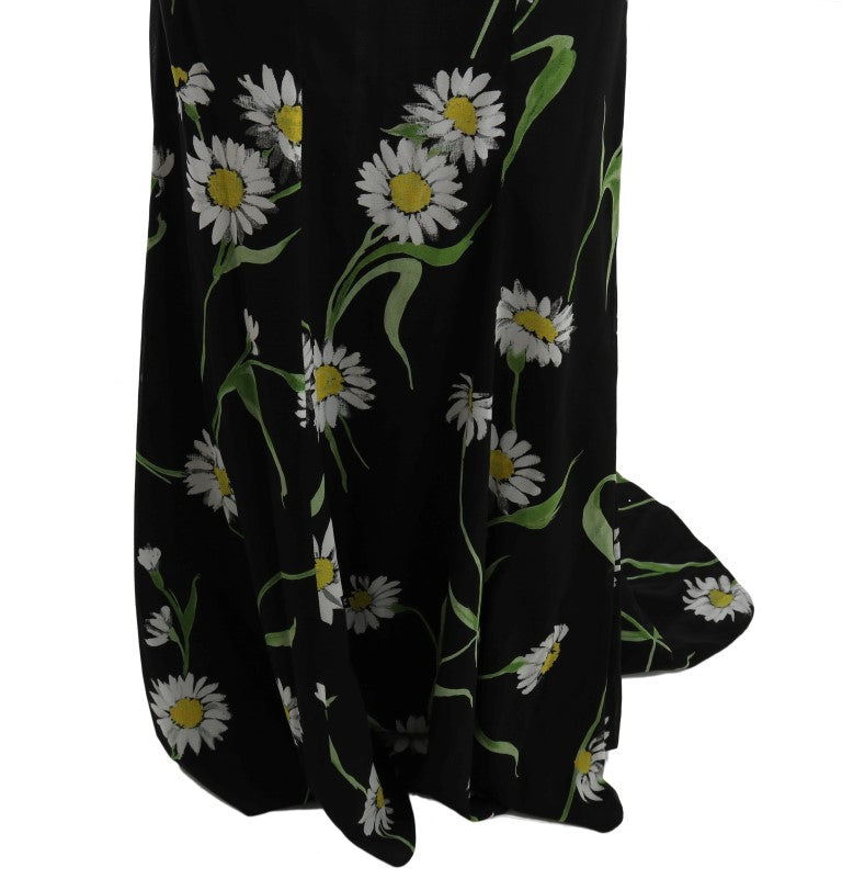 Dolce & Gabbana Sunflower Print Full Length Sheath Dress Dolce & Gabbana