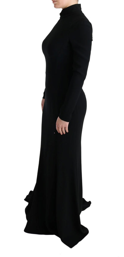 Dolce & Gabbana Elegant Full Length Sheath Gown in Black Dolce & Gabbana