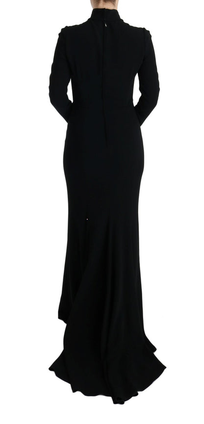 Dolce & Gabbana Elegant Full Length Sheath Gown in Black Dolce & Gabbana