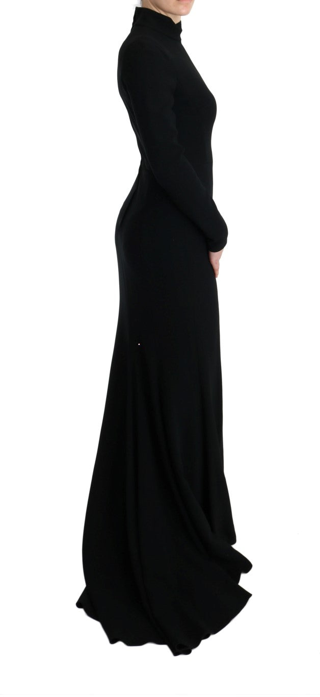 Dolce & Gabbana Elegant Full Length Sheath Gown in Black Dolce & Gabbana