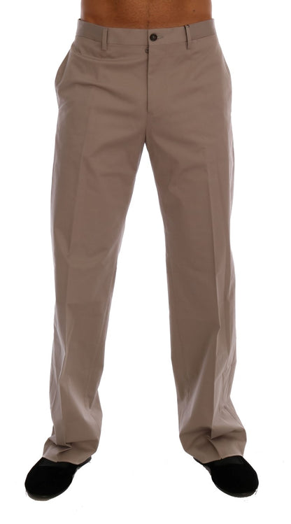 Dolce & Gabbana Chic Beige Chinos Casual Pants Dolce & Gabbana