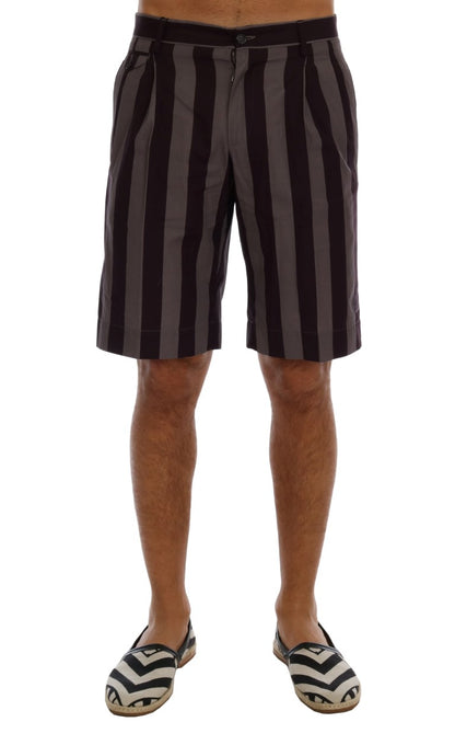 Dolce & Gabbana Casual Striped Cotton Shorts Dolce & Gabbana