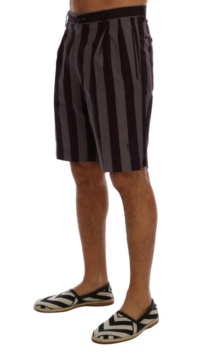 Dolce & Gabbana Casual Striped Cotton Shorts Dolce & Gabbana