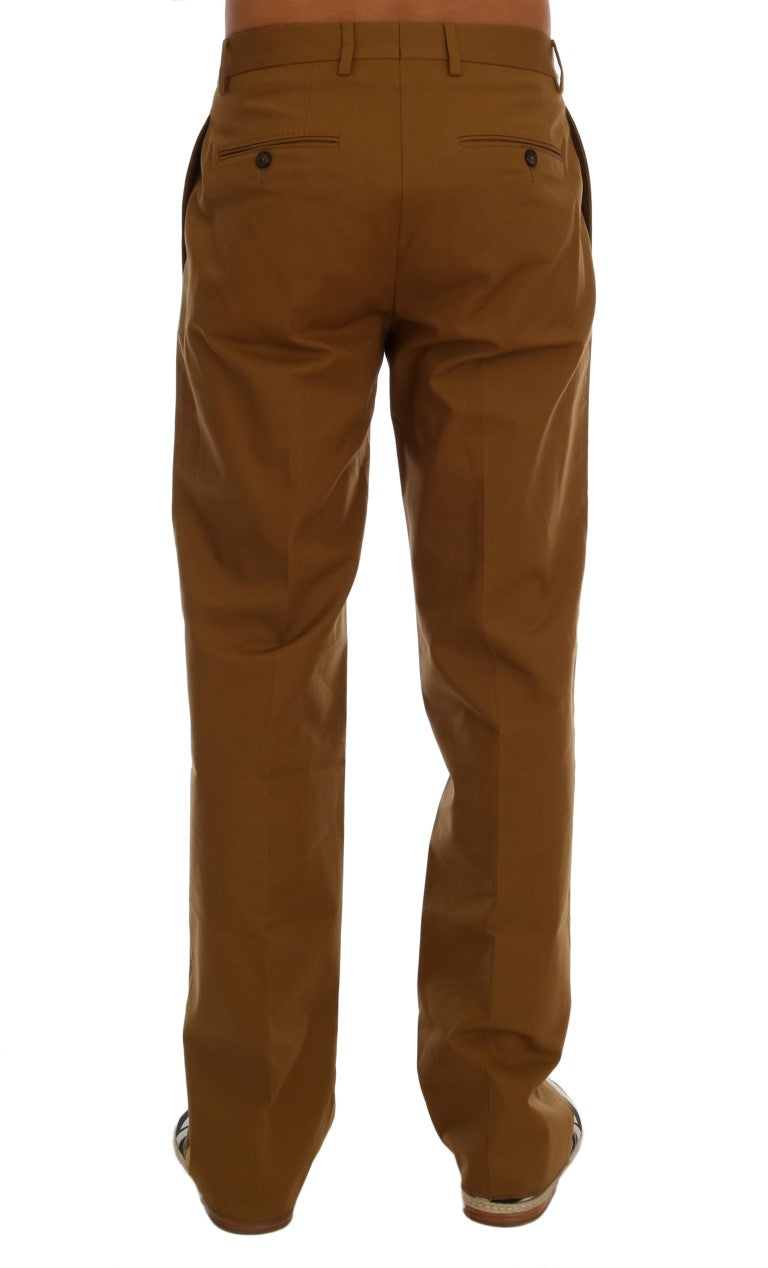 Dolce & Gabbana Elegant Brown Formal Trousers for Men Dolce & Gabbana