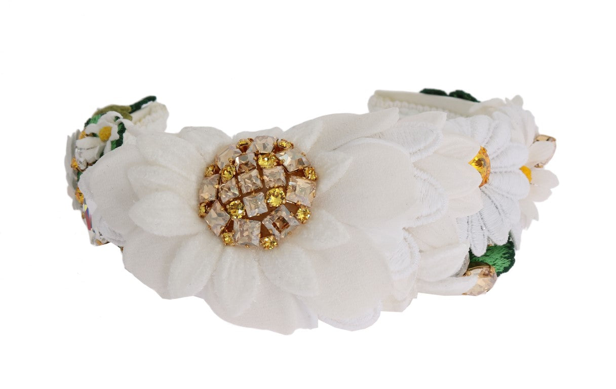 Dolce & Gabbana Sunflower Crystal Embellished Headband Dolce & Gabbana