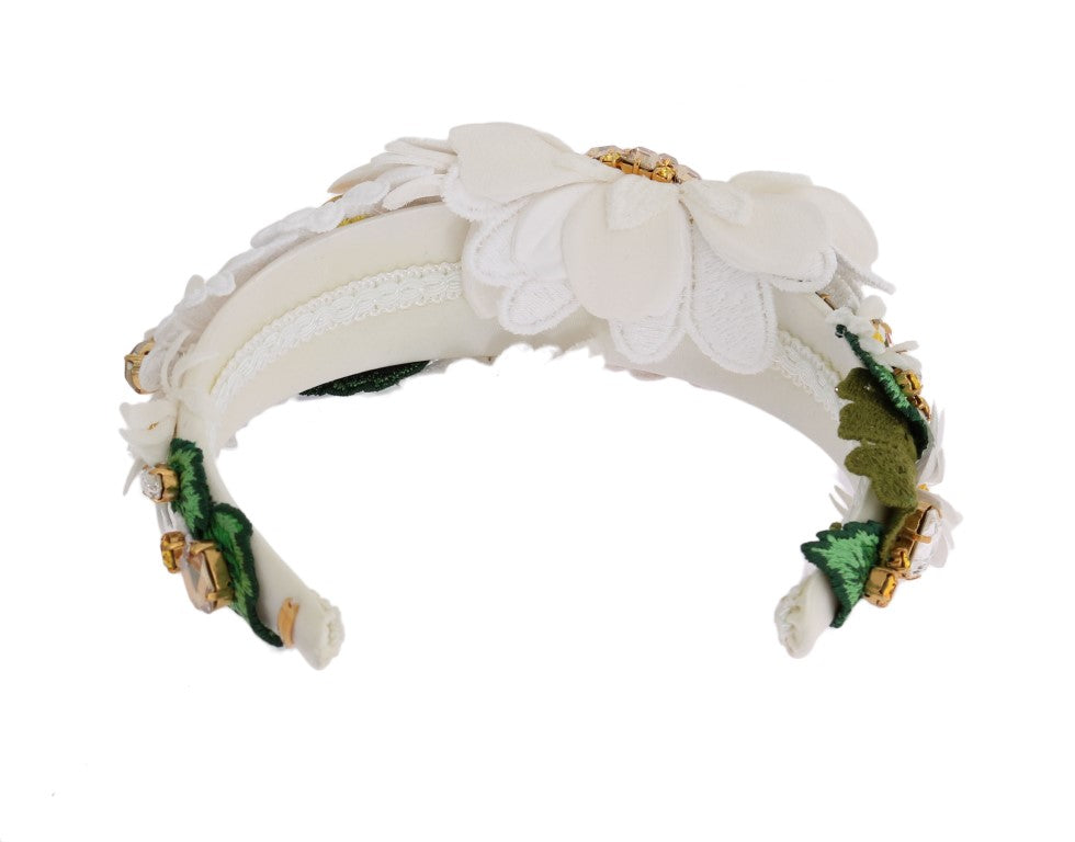 Dolce & Gabbana Sunflower Crystal Embellished Headband Dolce & Gabbana