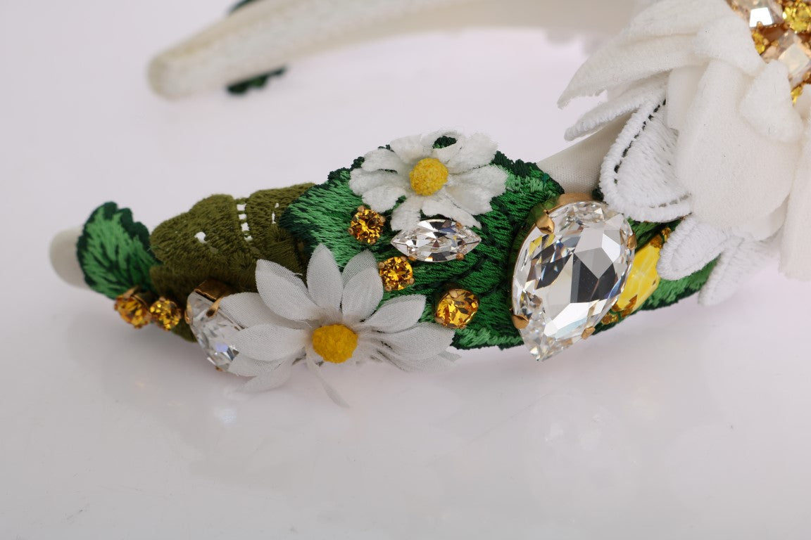 Dolce & Gabbana Sunflower Crystal Embellished Headband Dolce & Gabbana