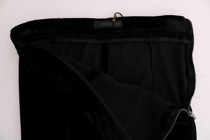 Ermanno Scervino Sleek High-Waist Black Trousers Ermanno Scervino