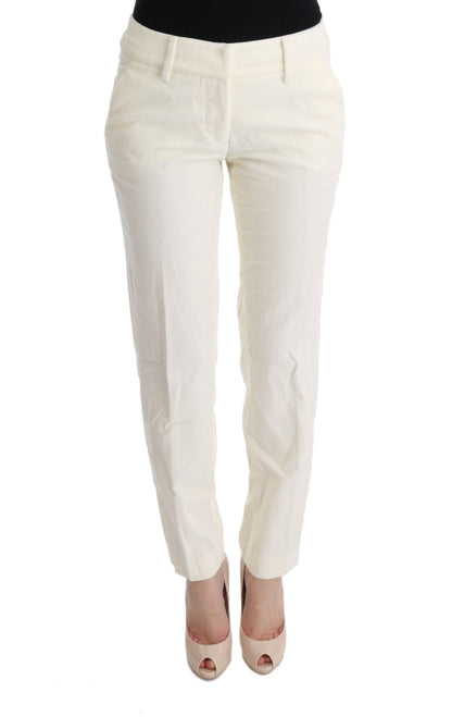 Ermanno Scervino Chic White Regular Fit Pants Ermanno Scervino